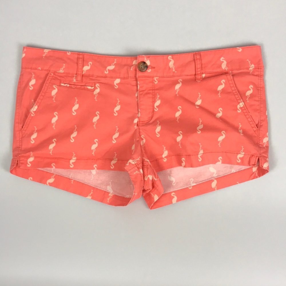 Peach Flamingo Shorts